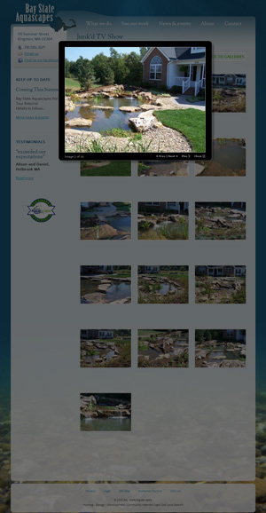 Bay State Aquascapes - See Our Work page
