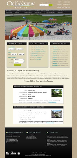 Cape Cod Oceanview Realty Vacation Rentals