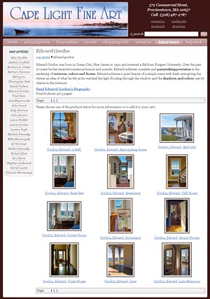 Cape Light Fine Art home page