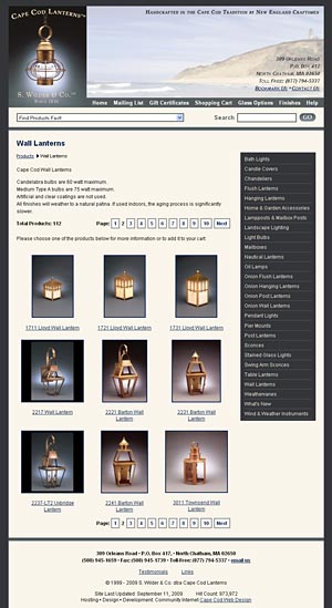 Cape Cod Lanterns home page