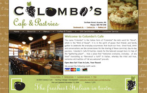 Colombo's Cafe home page