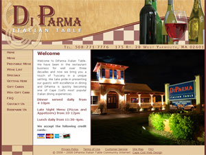 Di Parma Italian Table home page