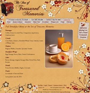 Inn of Treasured Memories inside page