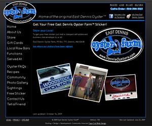 East Dennis Oyster Farm™ Free Sticker