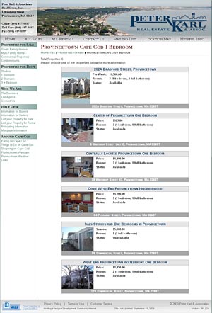 Peter Karl & Assoc. Real Estate listing page