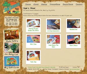 Sam Diego's Mexican Cookery store page