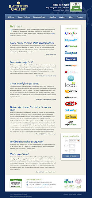 Handkerchief Shoals Inn home page
